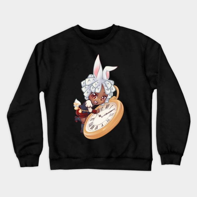 White Rabbit dandy boy Crewneck Sweatshirt by PookieEsukiro